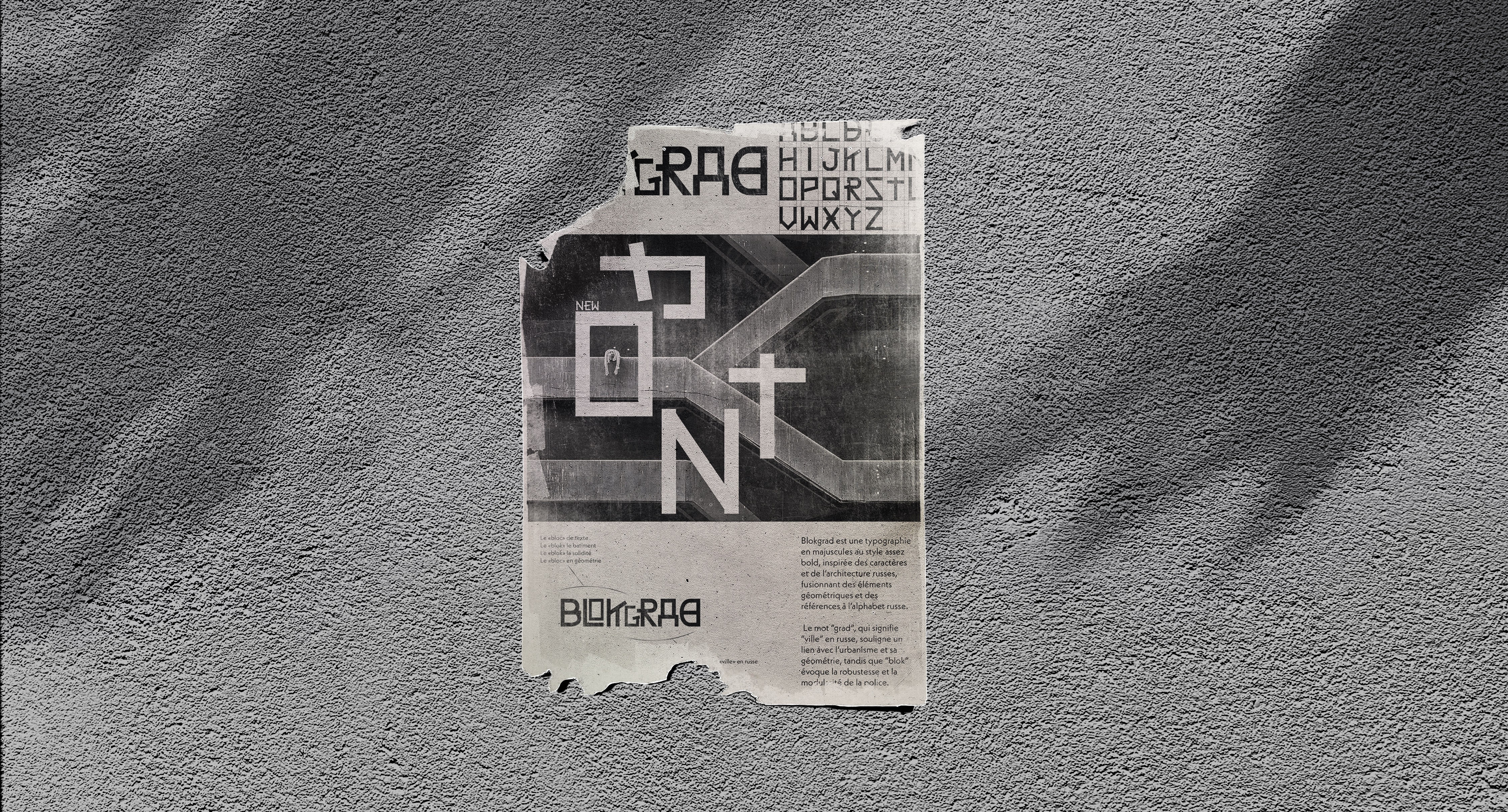 Blokgrad Typographie Couverture
